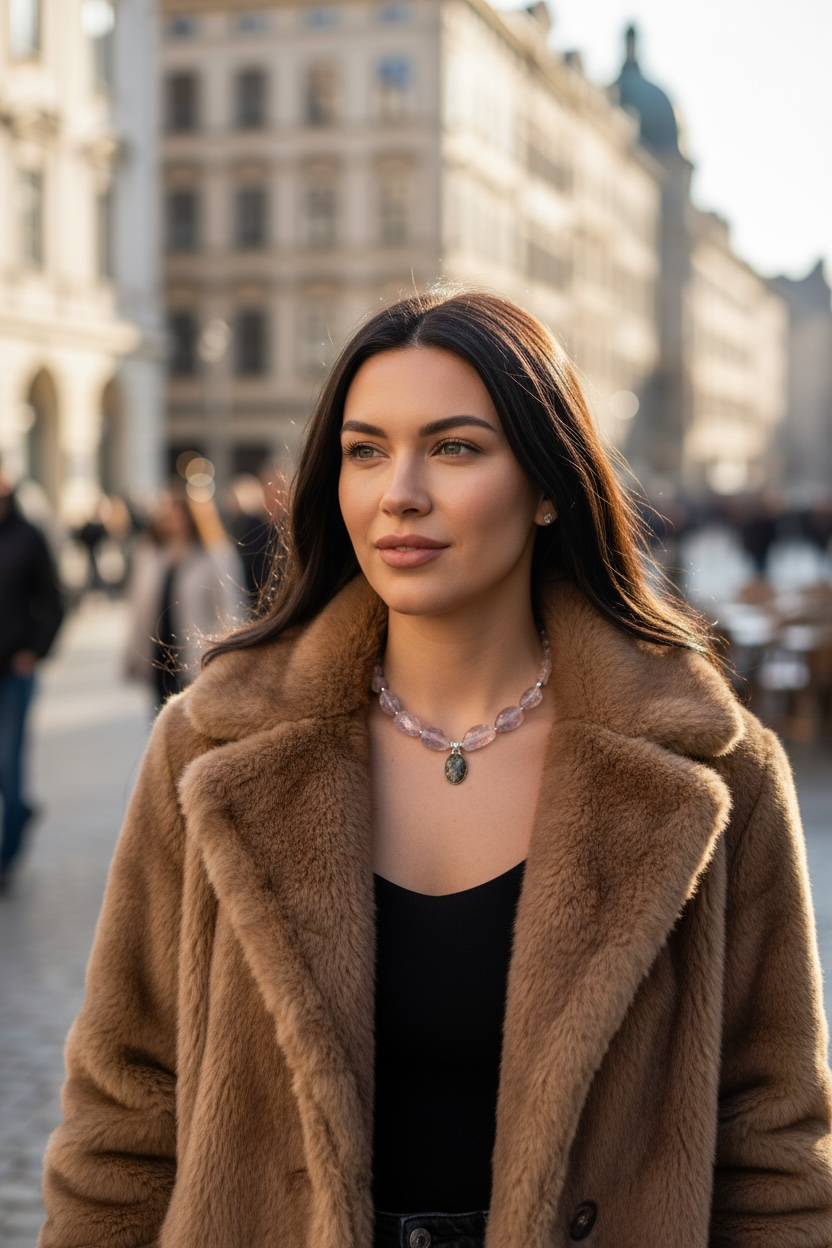 Collier Ametrine, Améthyste & Quartz rose