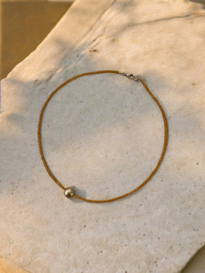 Collier perle de Tahiti sur cordon