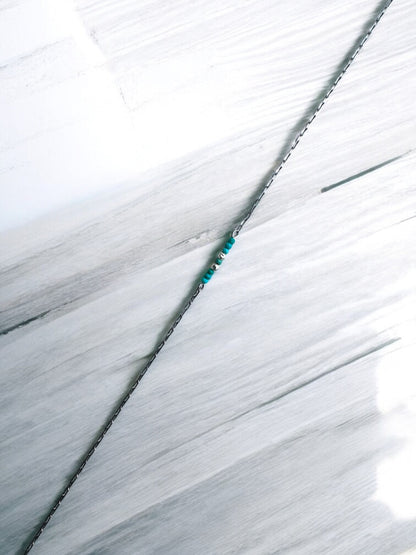 Collier Howlite sur Acier Inox