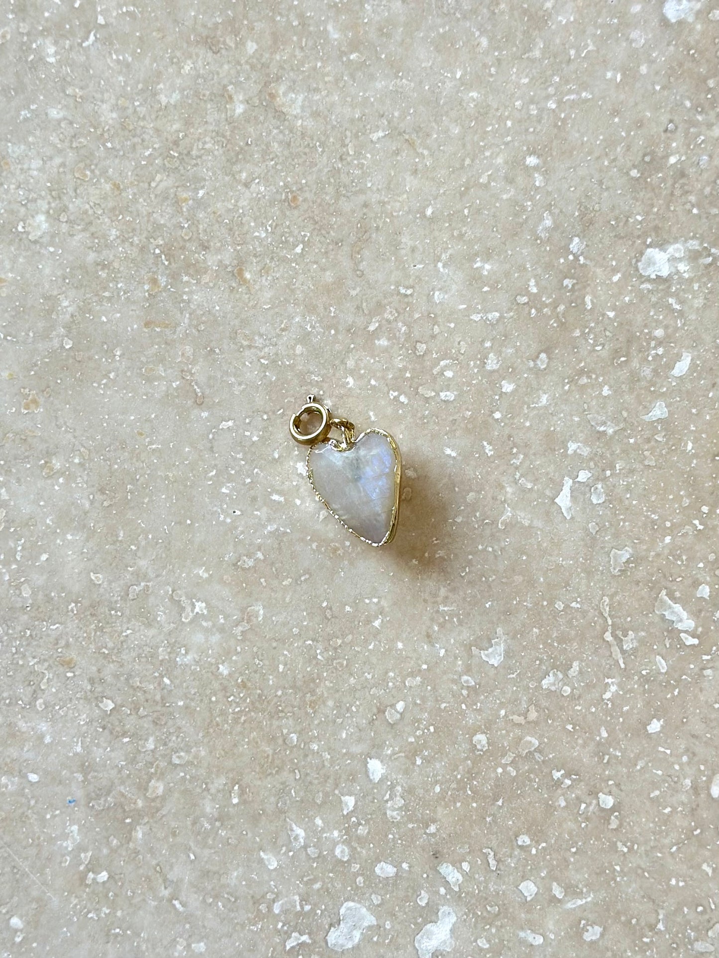 Pendentifs cœur en pierres naturelles