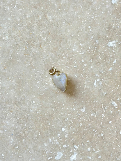 Pendentifs cœur en pierres naturelles