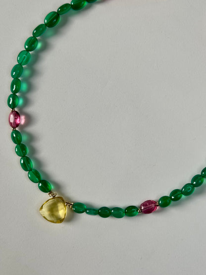 Collier Onyx & Agate – Ancrage et Harmonie