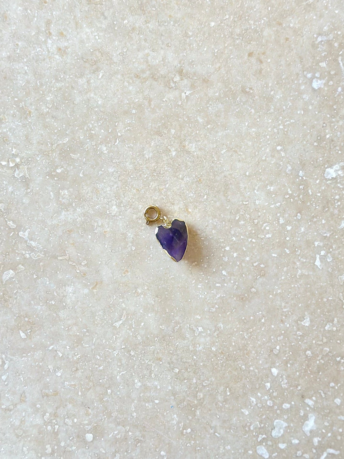 Pendentifs cœur en pierres naturelles