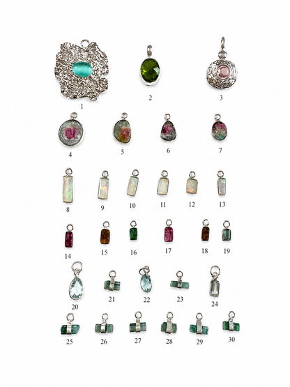 Pendentifs argent 925 & pierres naturelles