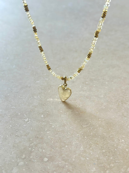 Pendentifs cœur en pierres naturelles