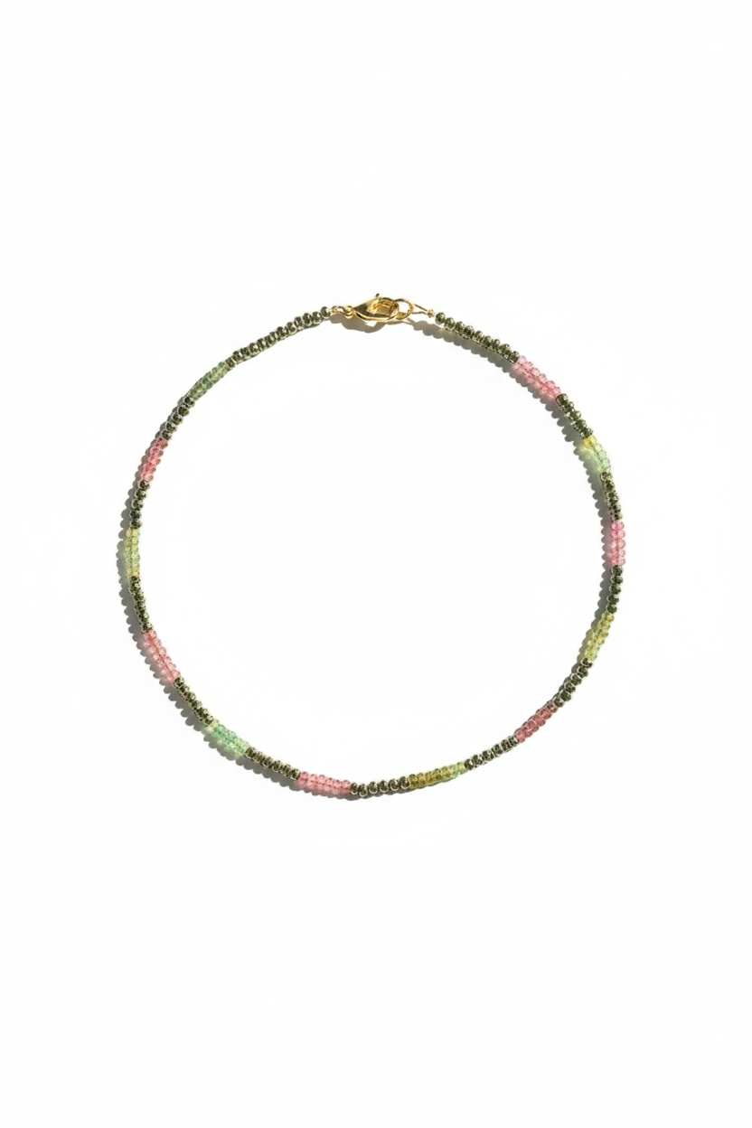 Collier Tourmaline melon d’eau