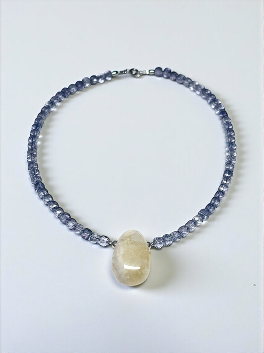 Collier Topaze & Citrine — Clarté, Vitalité et Équilibre