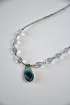 Collier Améthyste, Fluorite & Apatite