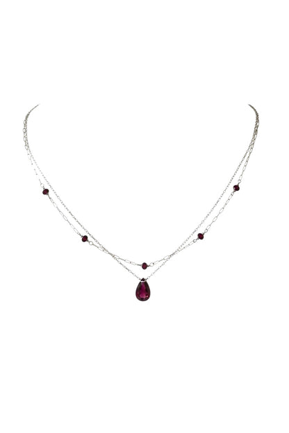 Colliers Grenat sur argent S925