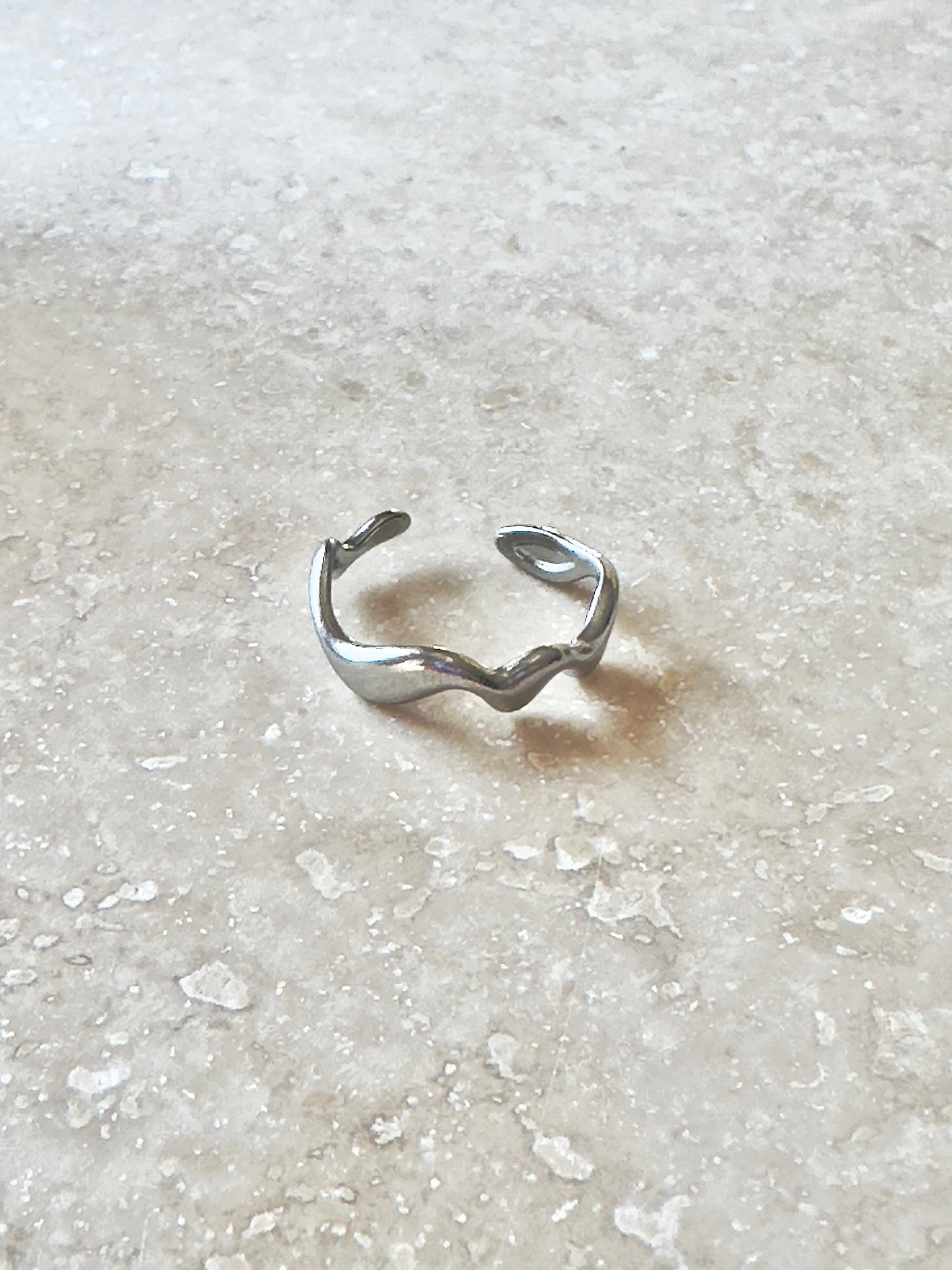 Bague ajustable Acier inox argenté