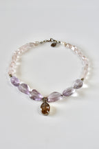 #158 Collana Ametrino, Ametista & Quarzo rosa