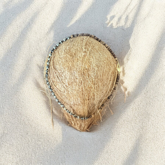 Collier Spinelle et Jaspe dalmatien