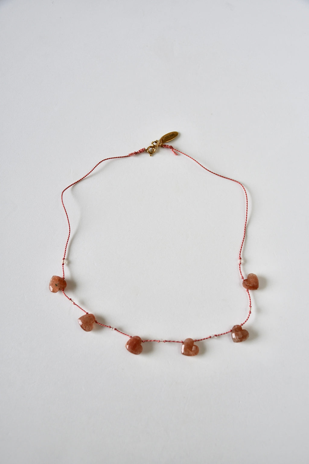 Collier Pierre de soleil sur soie