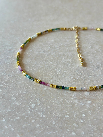 Collier Tourmaline multicolore – Équilibre et Harmonie des énergies