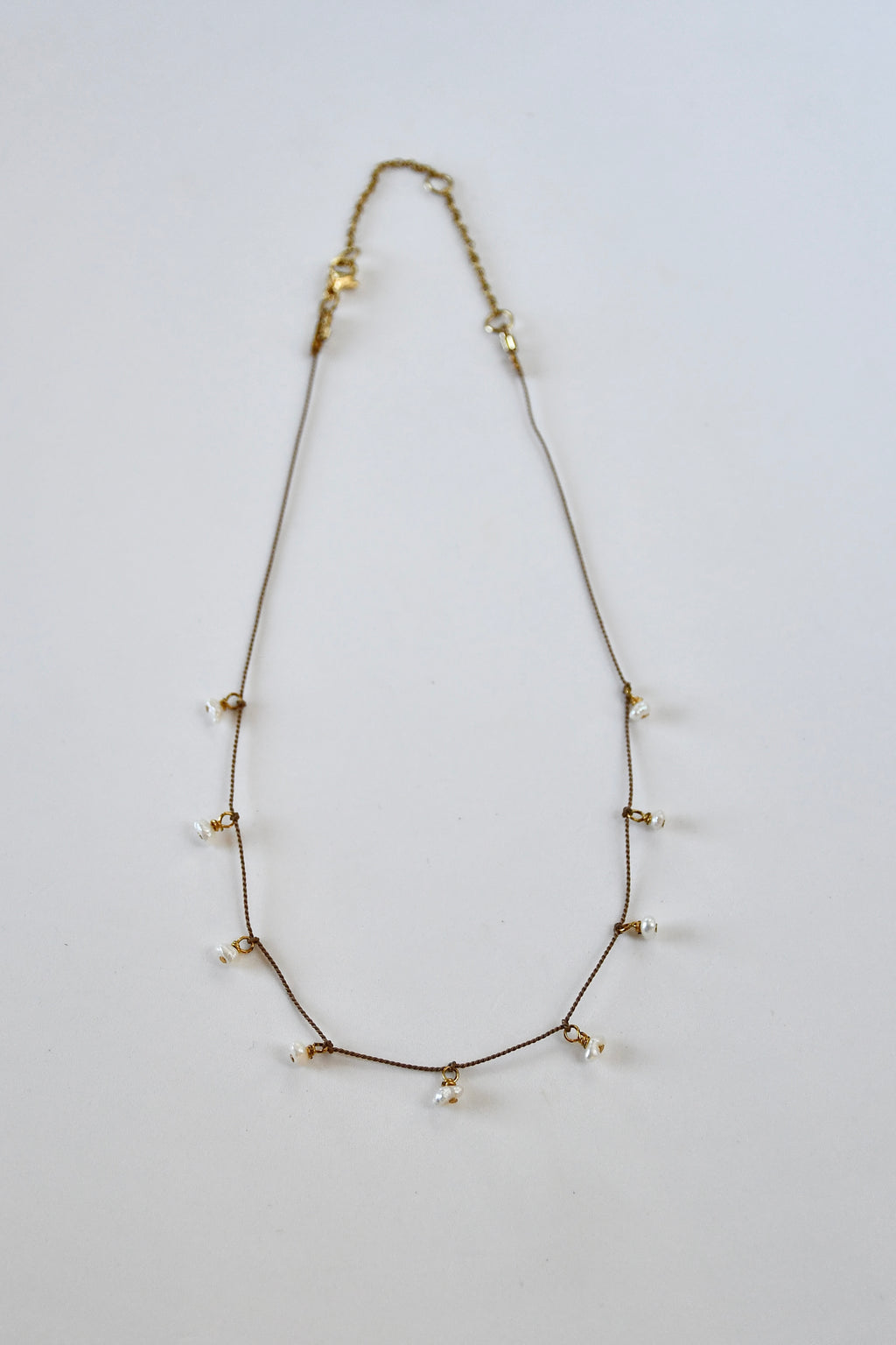 Collier de soie avec Keishi