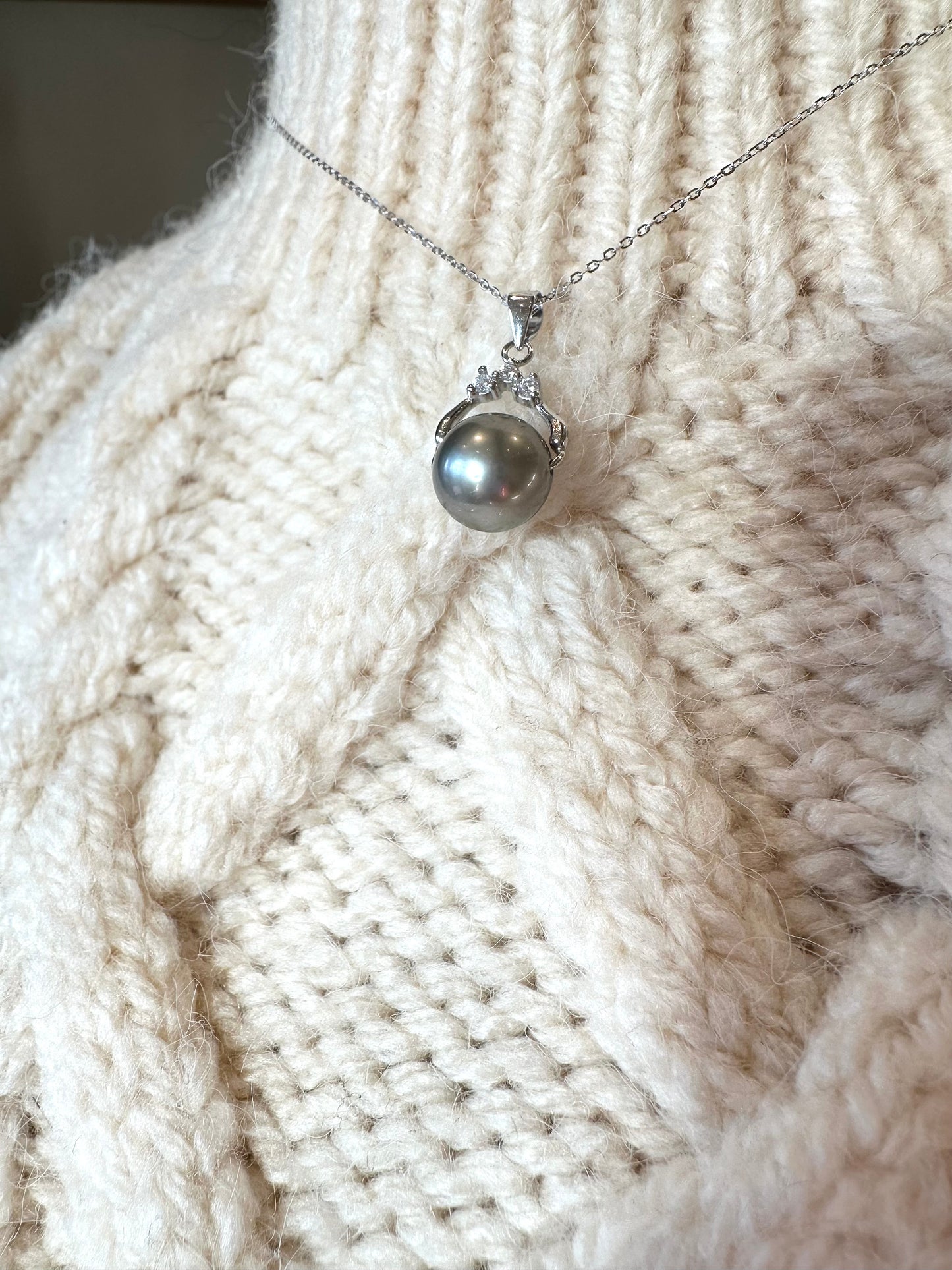 Collier Perle de Tahiti sur Argent 925