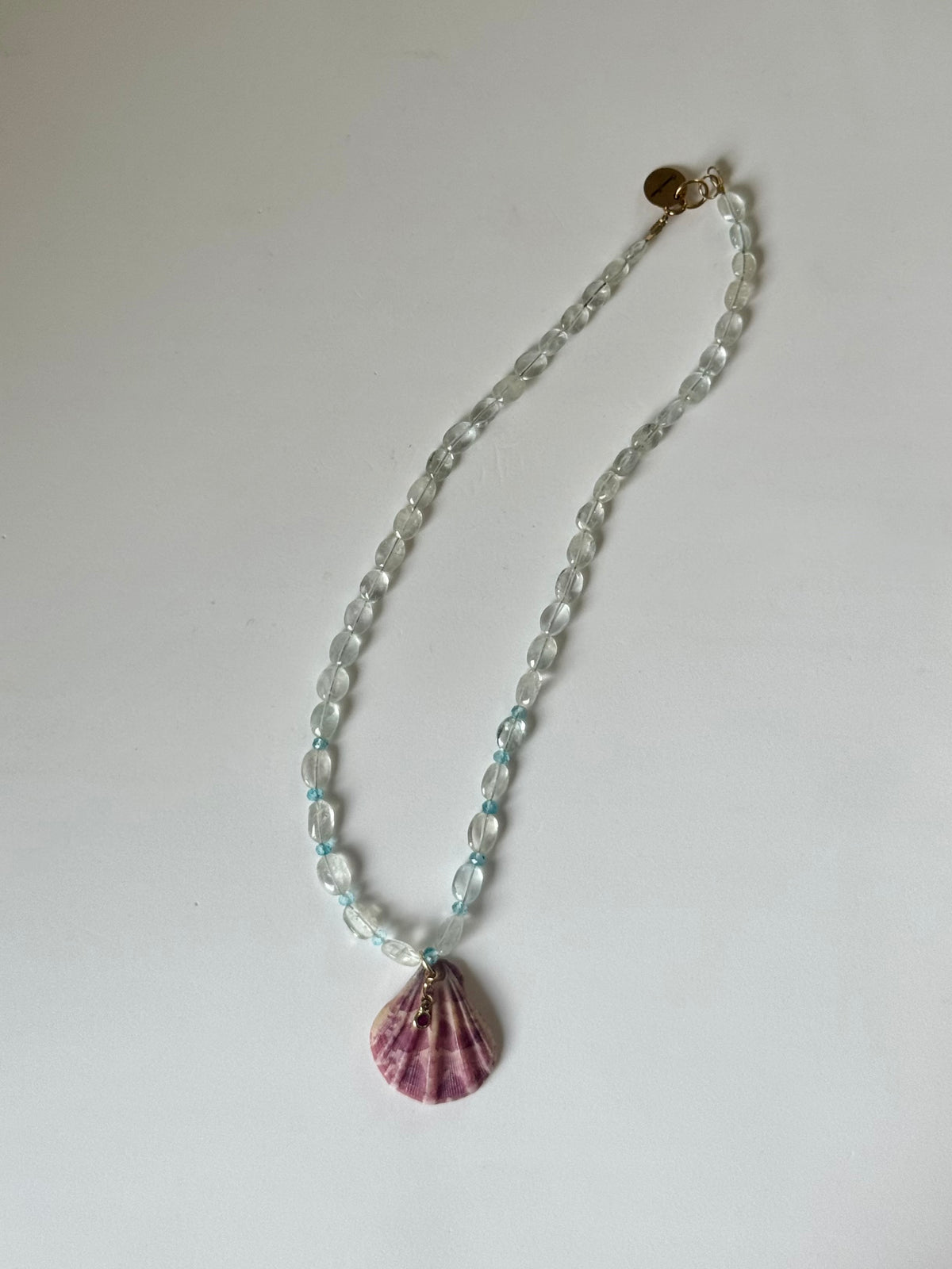 Collana Topazio, Acquamarina e Conchiglia