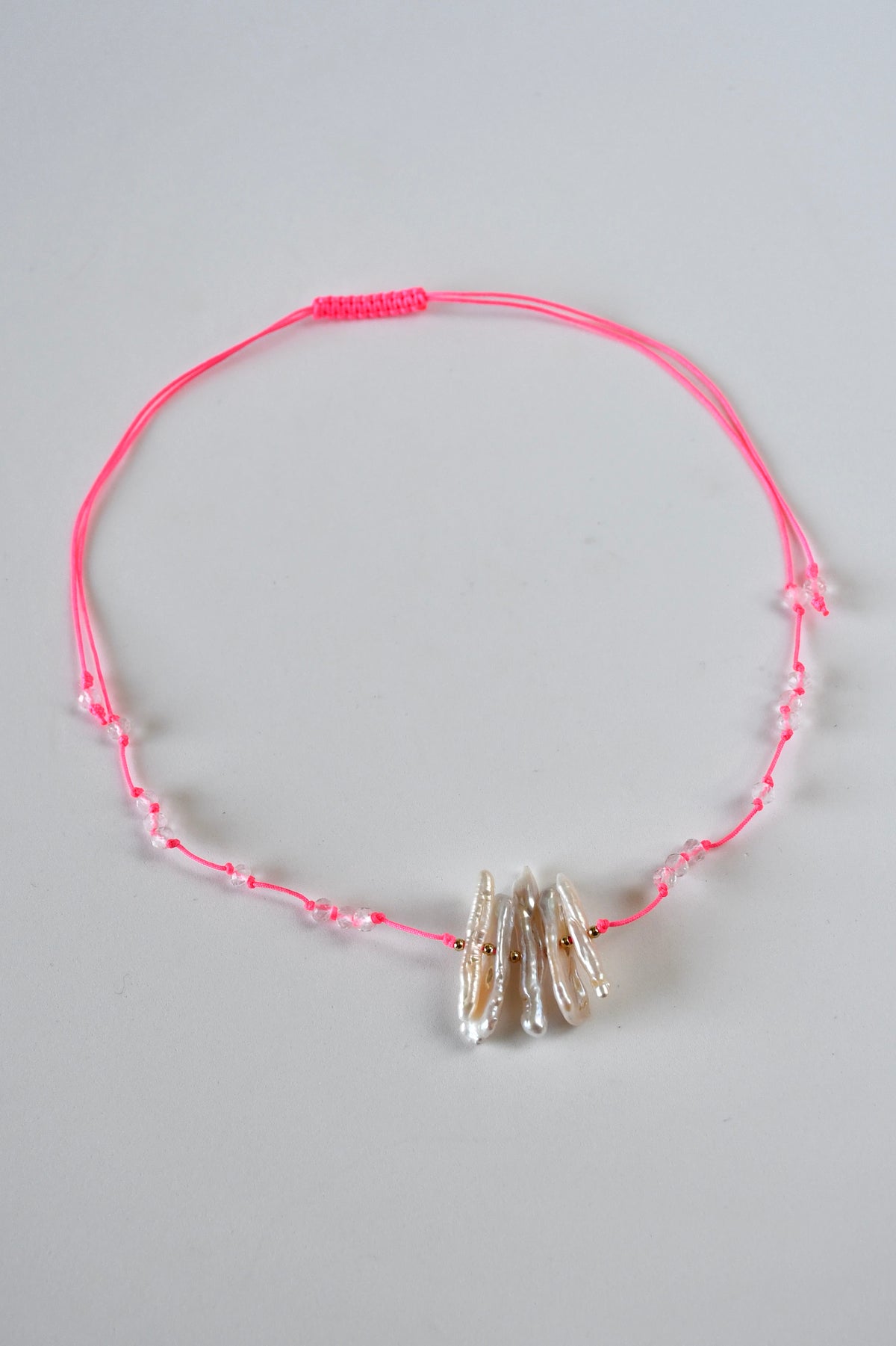 Süßwasserperlen-Set Halskette + Armband