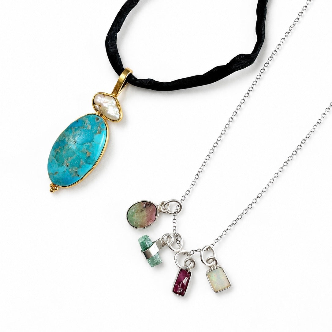 Pendentifs argent 925 & pierres naturelles