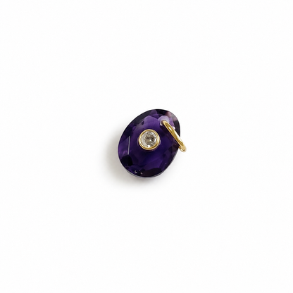 Pendentifs de gemmes plaqués or 18k