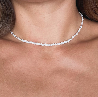 Colliers de pierres naturelles, Pierre de lune, Labradorite & Kunzite