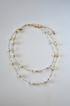 Collier “Cycle de lumière”, 21 perles d’eau douce