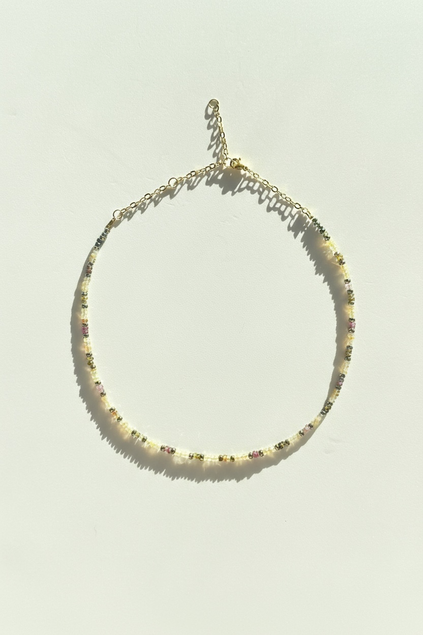 Collier Opale & Tourmaline