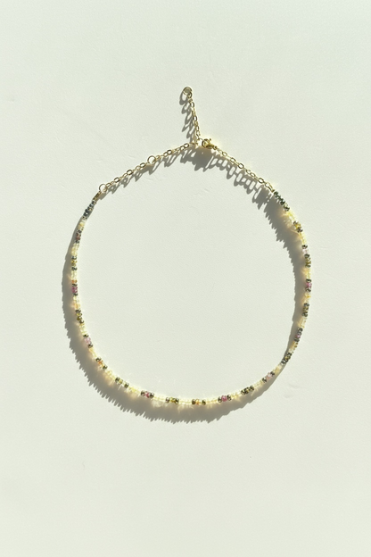 Collier Opale & Tourmaline