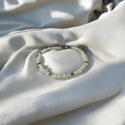 Collier Pierre de Lune et Tourmaline