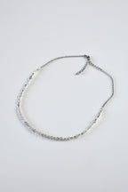 Colliers fins de pierres naturelles, Pierre de lune, Labradorite & Kunzite
