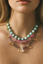 Collana Amazzonite & Howlite — La pace come fondamento