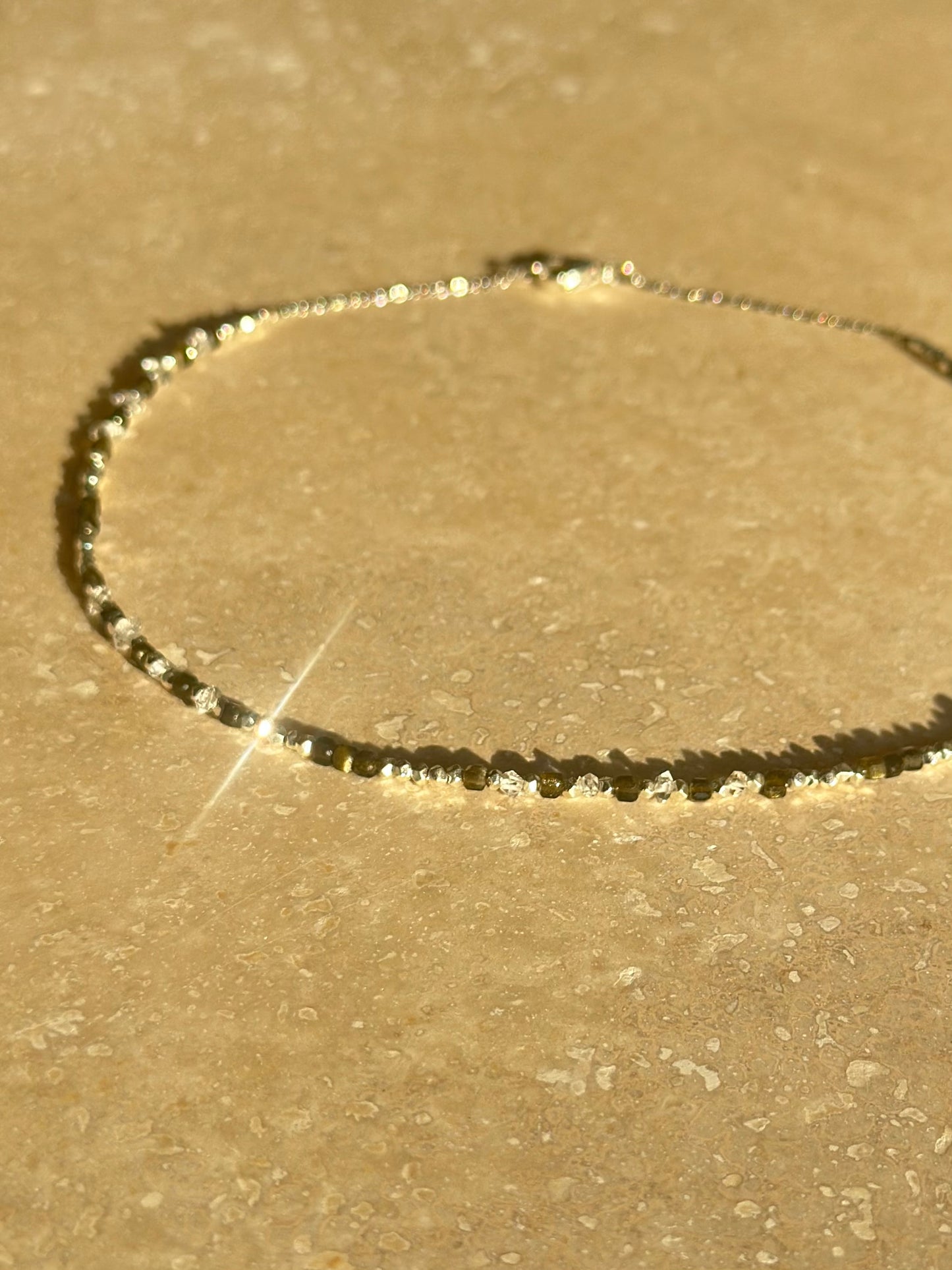 Obsidienne & Diamant Herkimer