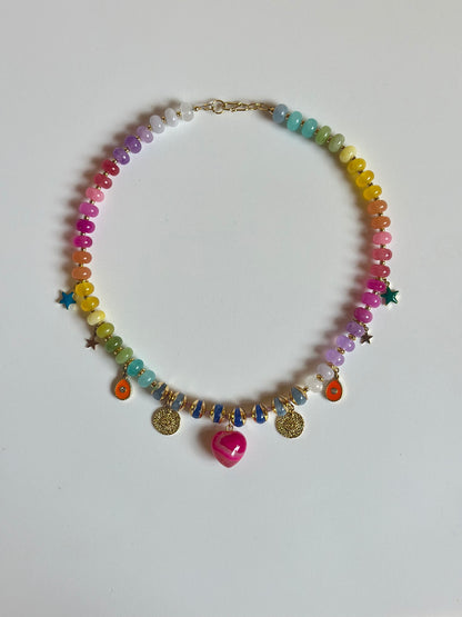 Colliers en Jade multicolore + pendentifs — Harmonie intérieure & sagesse du cœur
