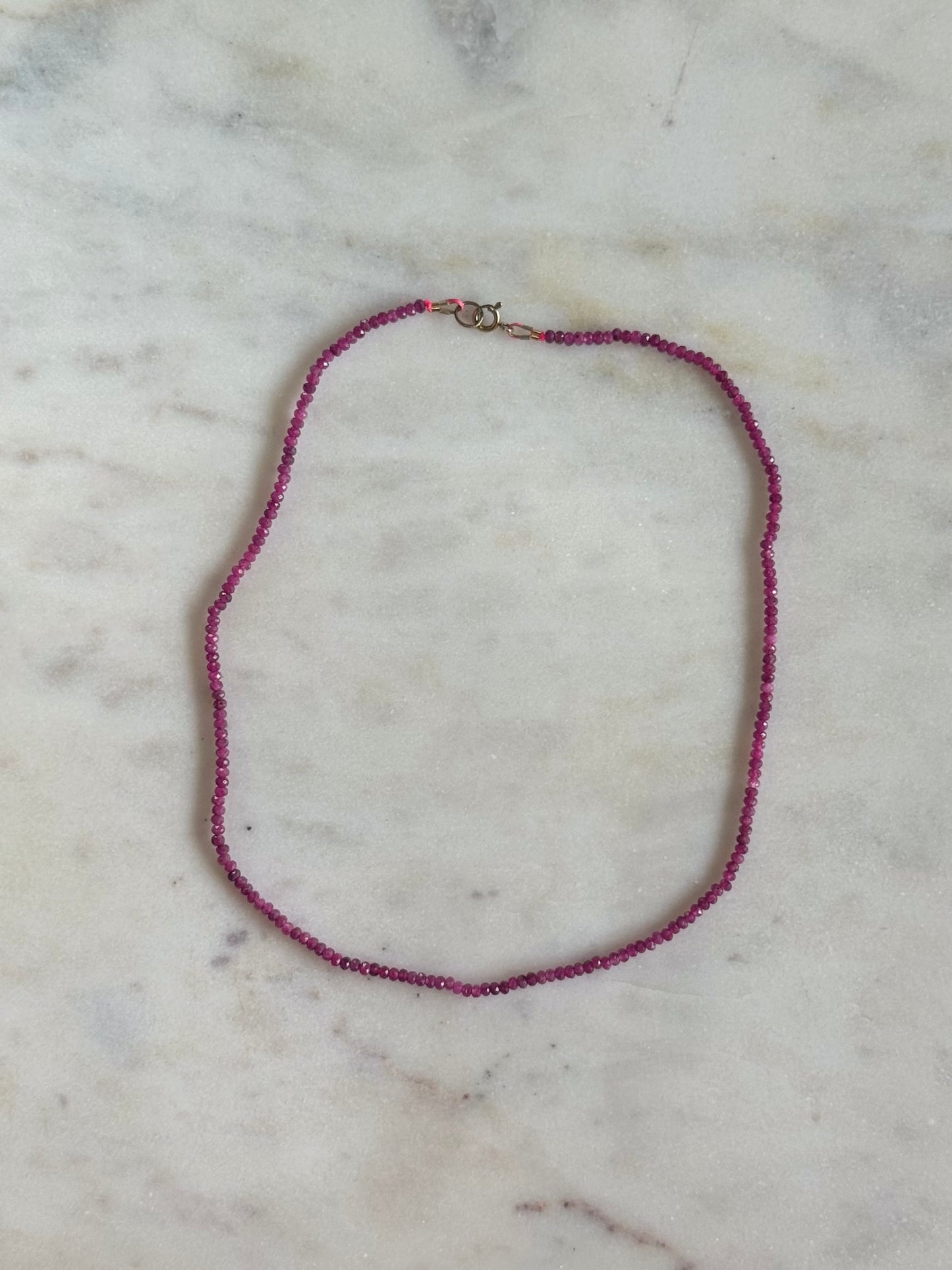 Collier Rubis — Le feu du cœur