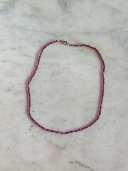 Collier Rubis — Le feu du cœur