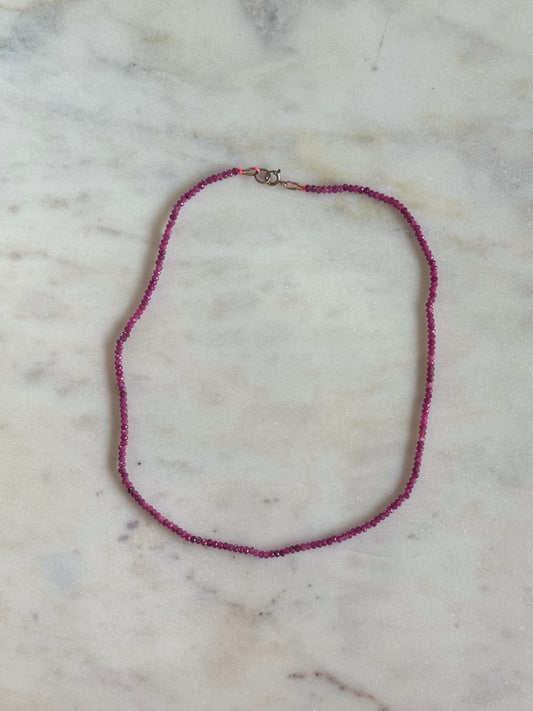 Collier Rubis — Le feu du cœur