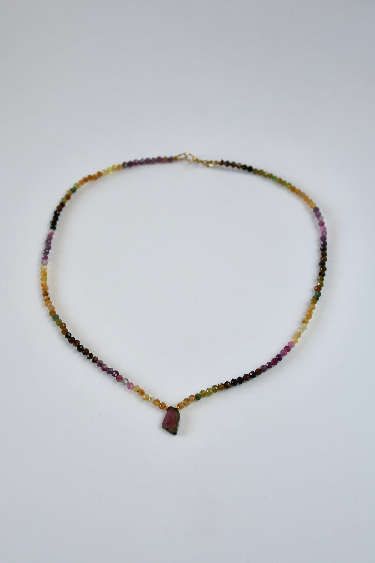 Collier Tourmaline melon d’eau