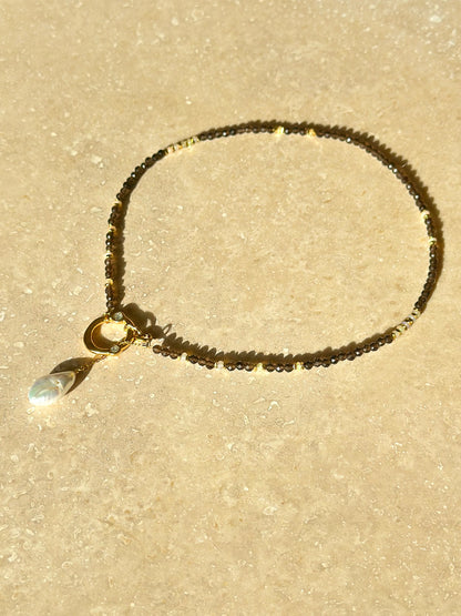 Quartz fumé & Opale d’Éthiopie – illumination