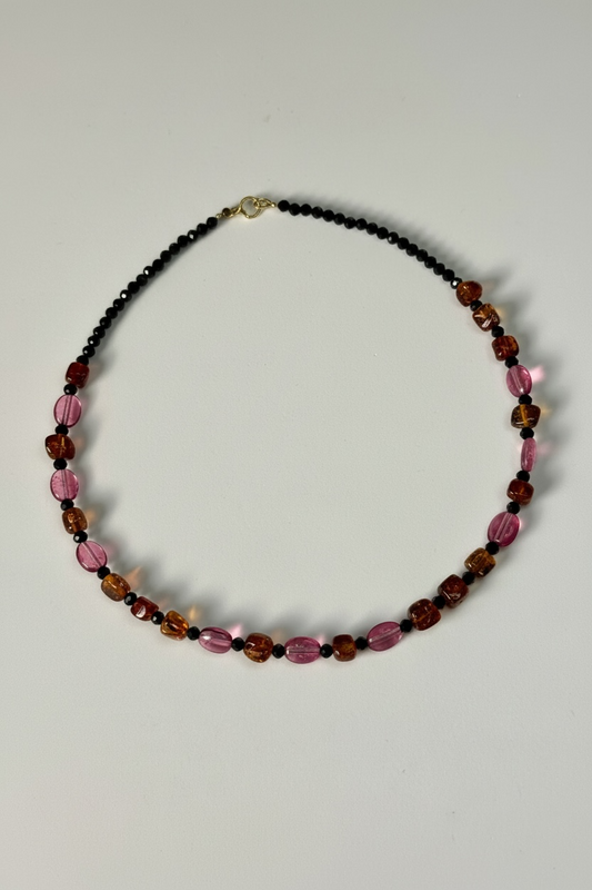 Collier Ambre & Tourmaline — Protection et chaleur vitale