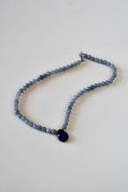 Halskette Angelit & Lapislazuli – Der Ruf des inneren Himmels