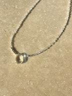 #93 Collana Diamanti Herkimer & Cristallo di Rocca