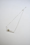 Collier diamants d’Herkimer & perle de Tahiti sur agent 925 – Clarté cristalline et profondeur