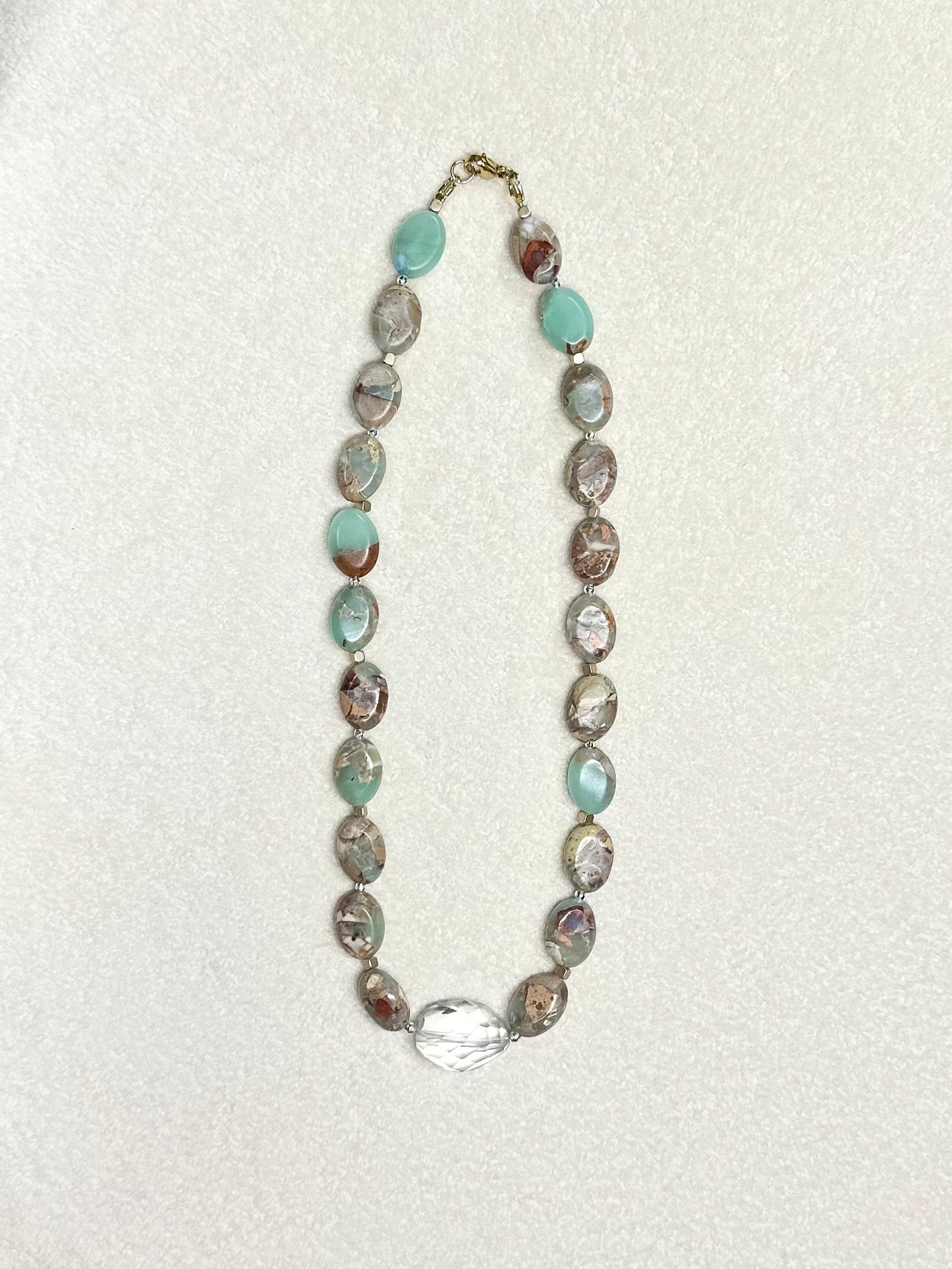 Collier AquaTerra & Cristal de Roche