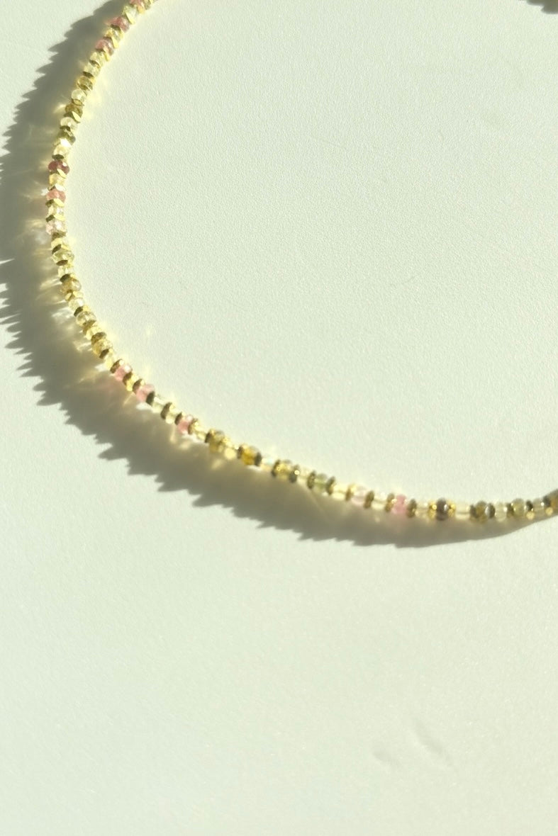 Collier Opale & Tourmaline