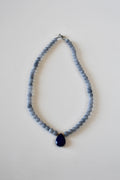 Halskette Angelit & Lapislazuli – Der Ruf des inneren Himmels