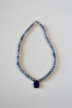 Halskette Angelit & Lapislazuli – Der Ruf des inneren Himmels