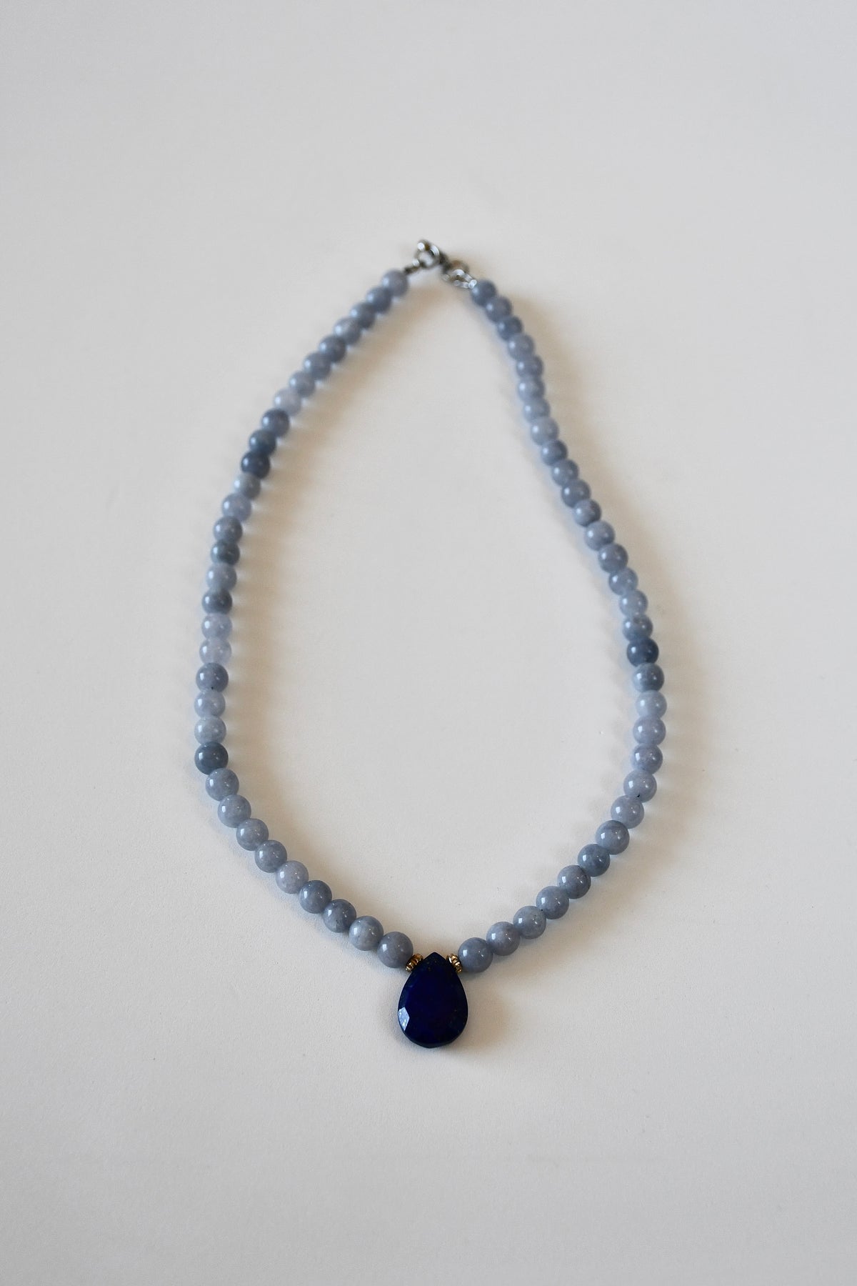 Collier Angélite & Lapis-Lazuli — L’appel du ciel intérieur