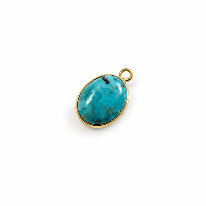 Pendentifs de gemmes plaqués or 18k
