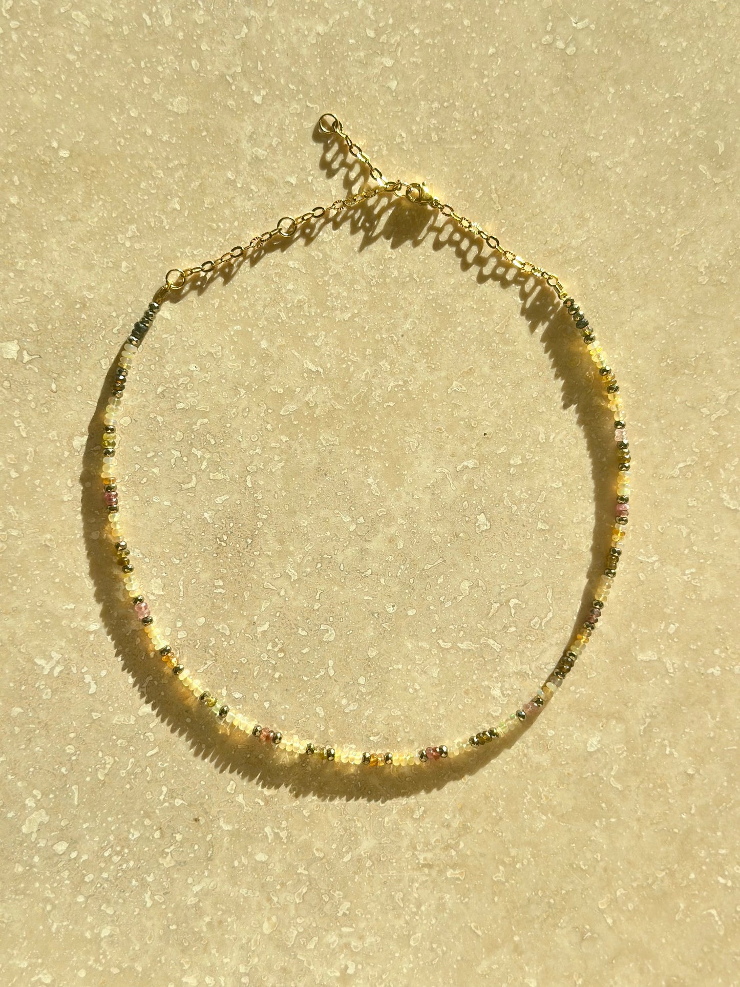 Collier Opale & Tourmaline