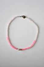 Collier Opale Éthiopienne, Perle d’eau douce & Quartz rose